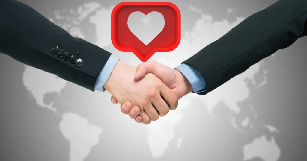 握手するビジネスマン