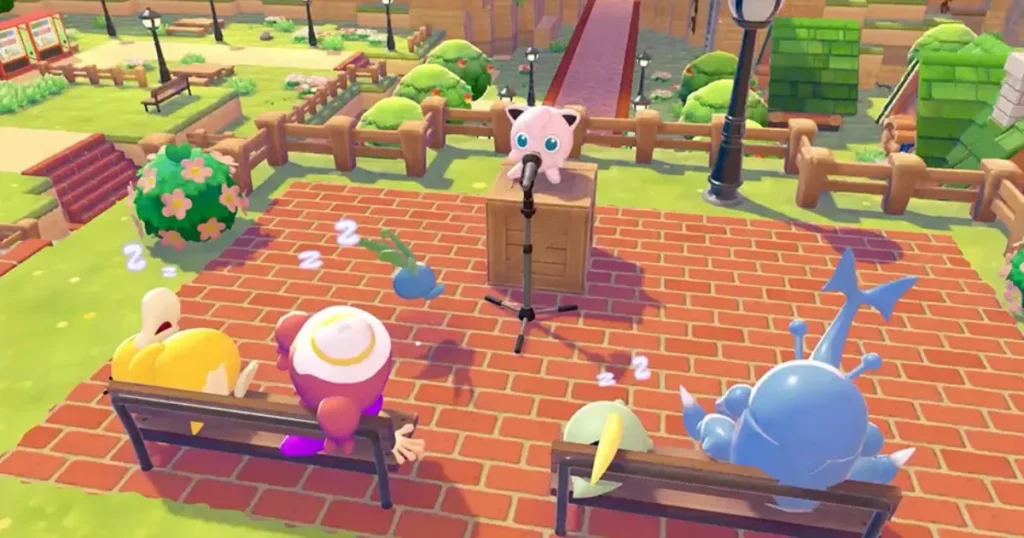 ポケモン達を眠らすプリン