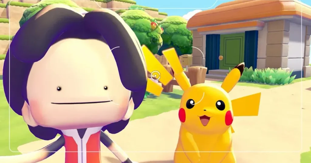 ピカチュウと撮影