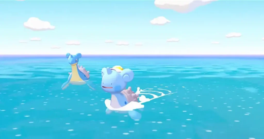 ラプラスにへんしんする主人公