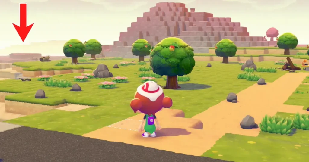 メタモン人形がある方角