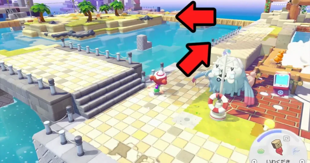 ポケモンセンター横を直進し、途中で曲がる